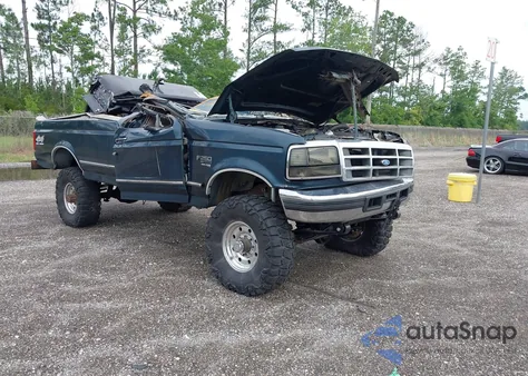 1996 Ford F250 из США, поврежденный, VIN 2FTHF26F3TCA56018